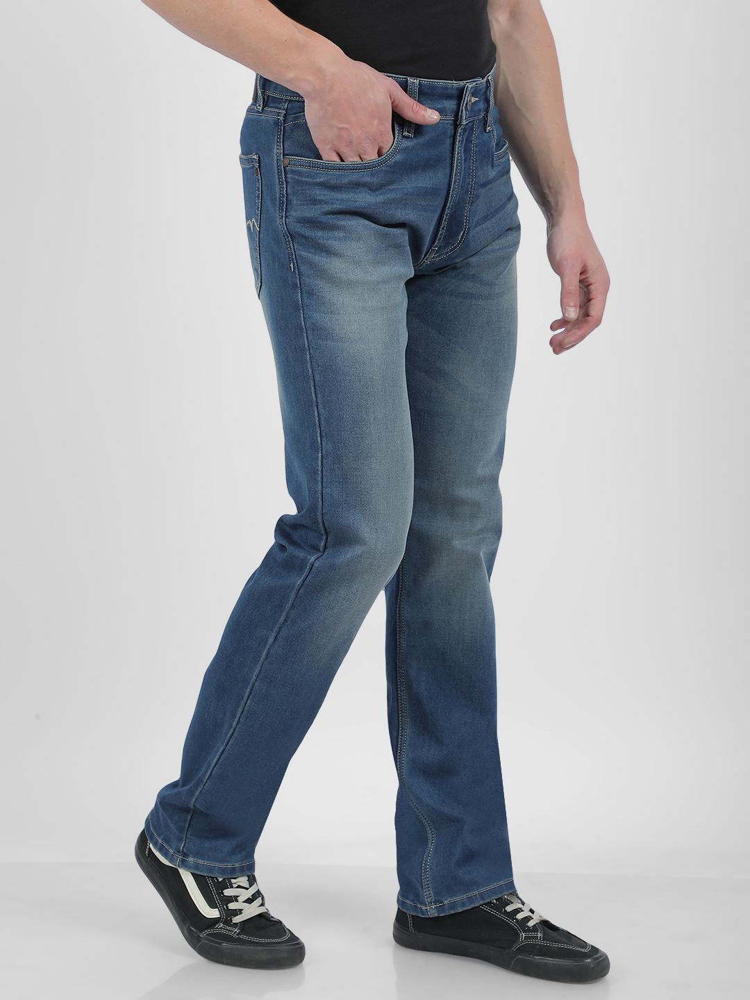 Numero Uno Men Faded Blue Jeans